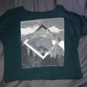 Graphic old navy crop top